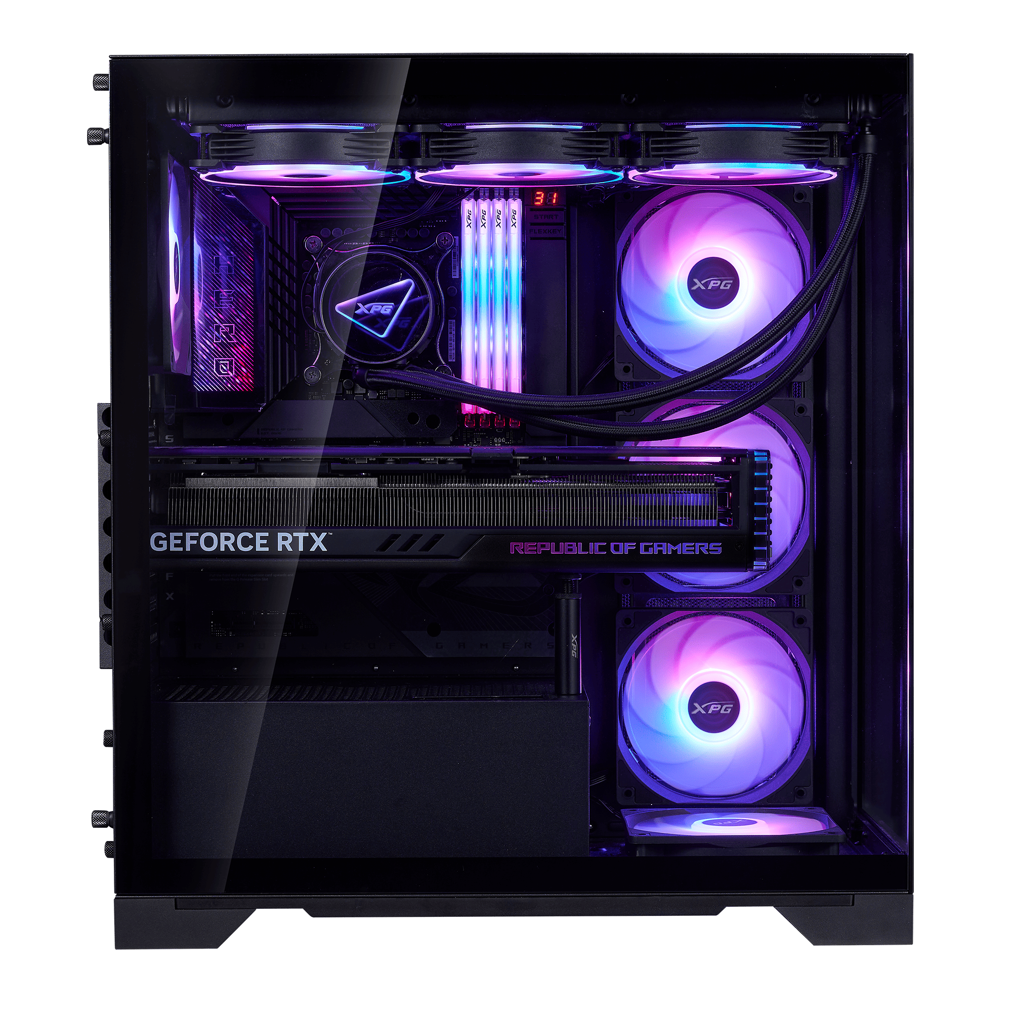 Alternative view of XPG INVADER X BTF MID-TOWER CHASSIS